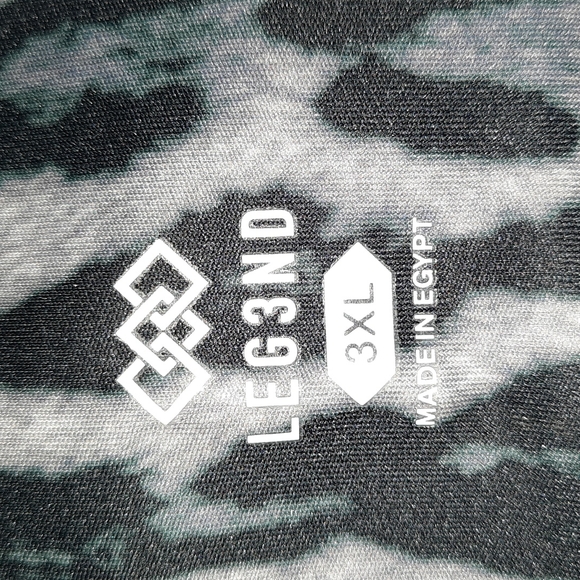 Active Blk Chetah Short 3XL - Picture 6 of 8